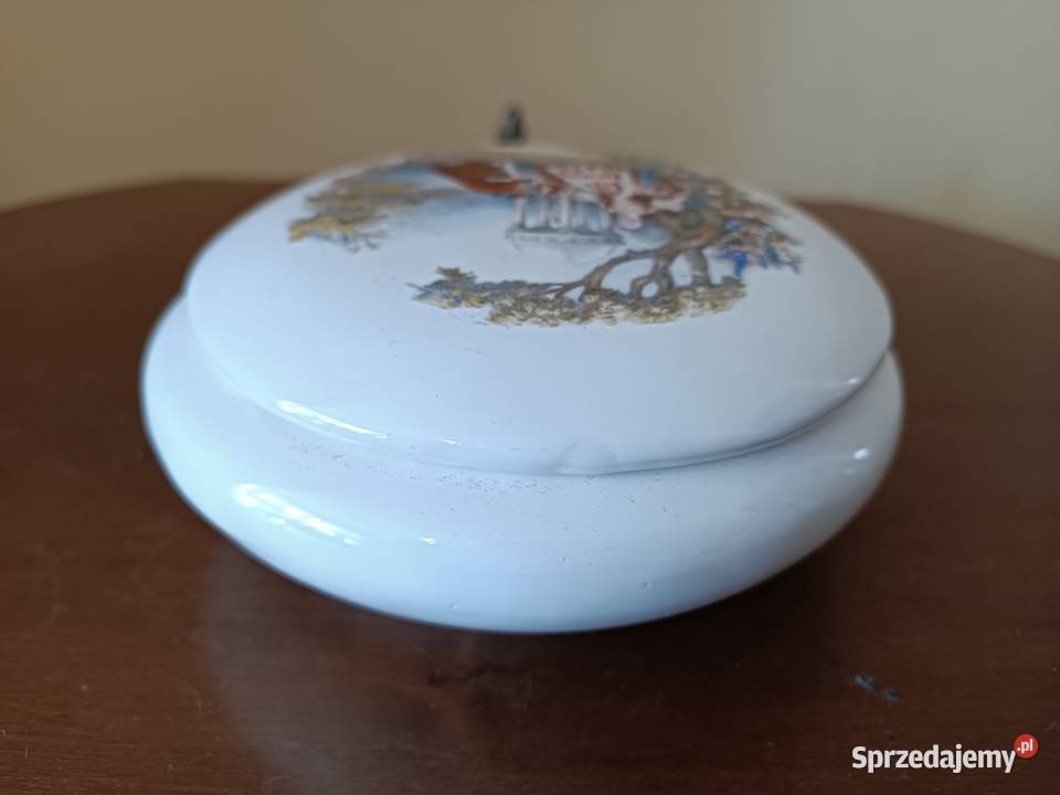 Puzdro szkatułka porcelana Francja Budzyń