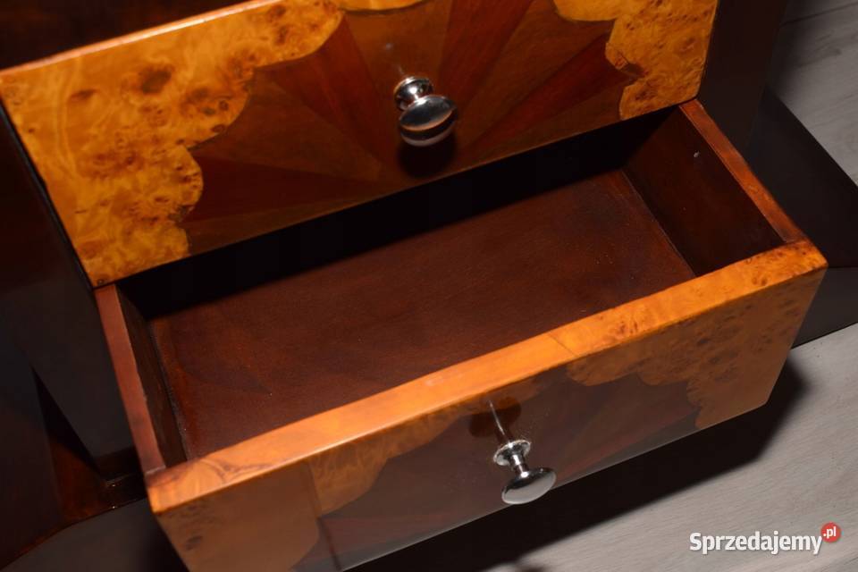 Drewniana Komoda Konsola Szafka Art Deco Szafa