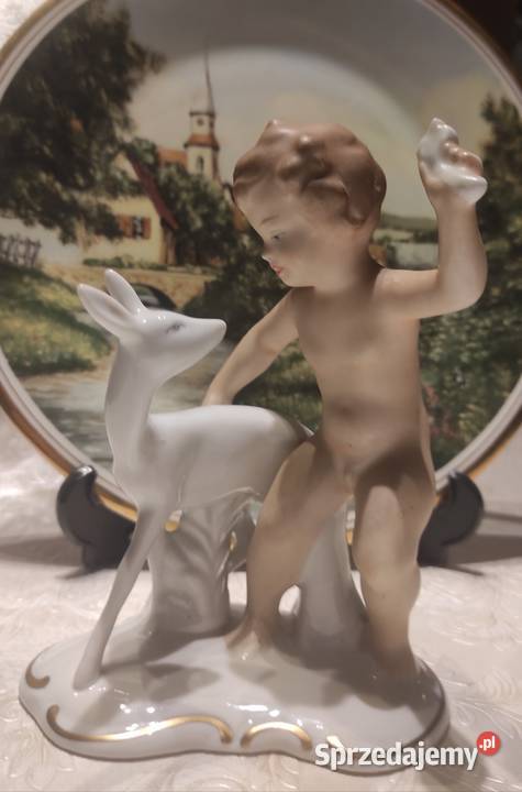 VINTAGE WALLENDORF NIEMCY PORCELANOWA FIGURKA Porcelana i szkło sprzedam