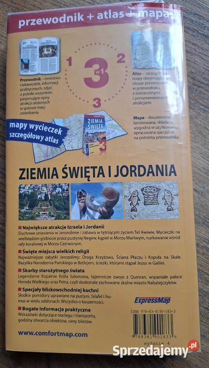 Ziemia Święta i Jordania przewodnik 3w 1 Mapy i przewodniki małopolskie Kraków