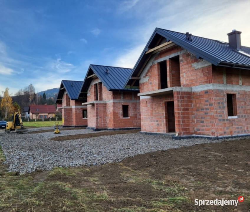 DOM 100M2 4 POKOJE W MIESZKANIA w MYŚLENICACH utwardzona