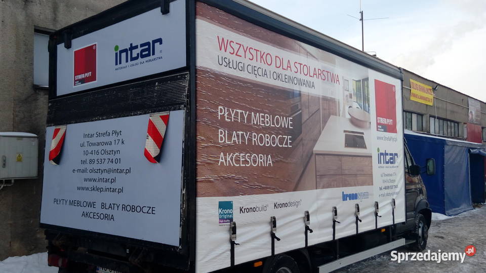 Plandeki z nadrukiem UV Twój mobilny billboard Przyczepy i naczepy Olsztyn