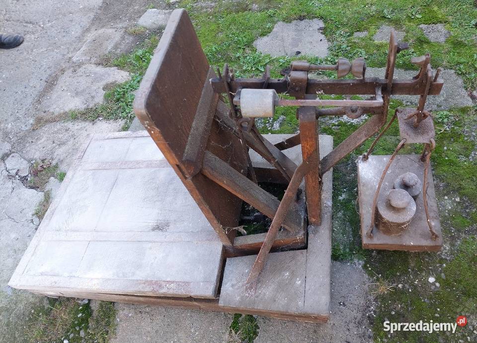 Waga szalunkowa stara z odważnikami śląskie Gorzyczki