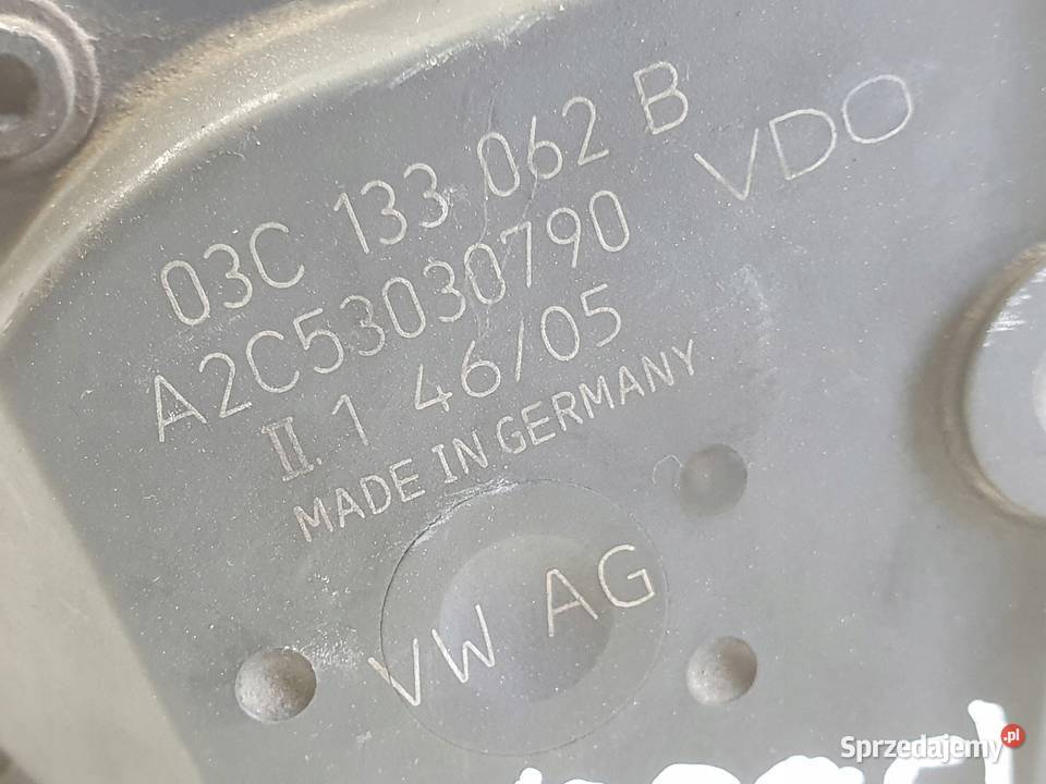 PRZEPUSTNICA VW Fox 14 8V 03C133062Bprzepustnica osobowe lubelskie Chełm