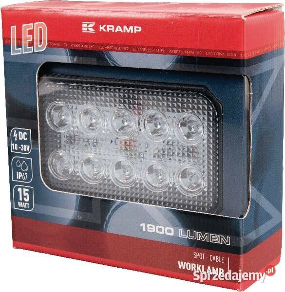 Lampa robocza LED prostokątna 15W 1900 lm 1030V Kamionna