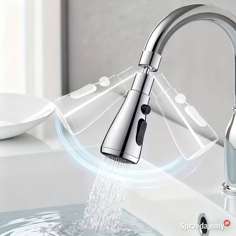 Przedłużka Kranu 3 Tryby Obrotowa Adapter Płock sprzedam