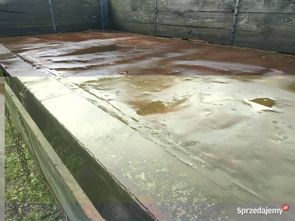 Przyczepa rolnicza boki drewniane spód blacha wielkopolskie Koło
