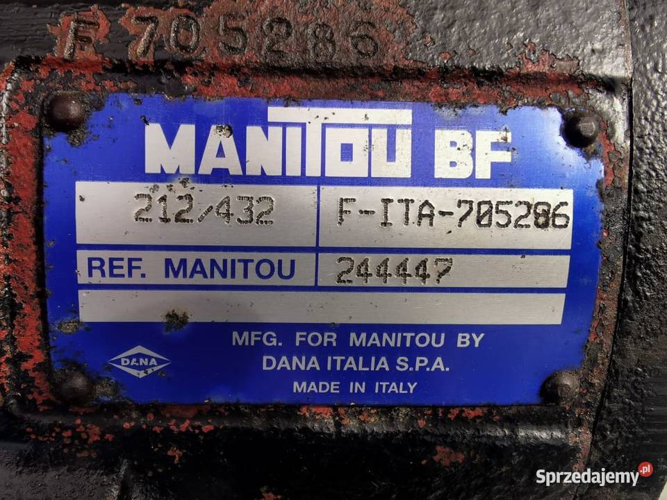 Wałek ataku Koło talerzowe Manitou MLT 845 Wilkowo sprzedam