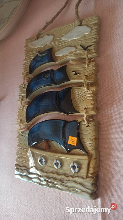 Kafel ceramiczny Żaglowiec Ręcznie malowany 4 Gdańsk