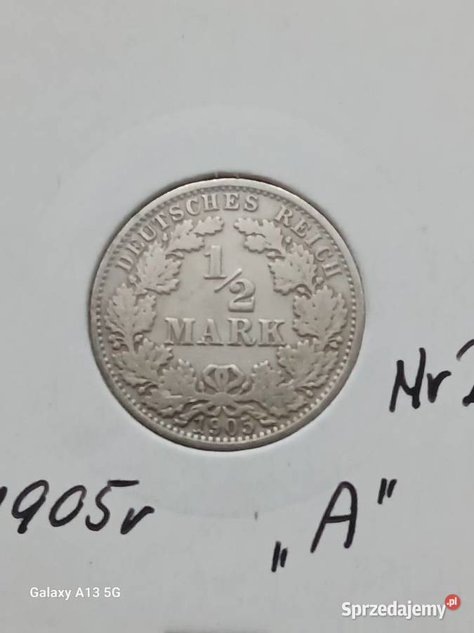 12 Marki Prusy 1905 r 2 mennica A Konin