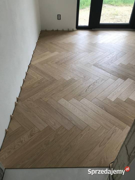 Jodełka klasyczna dębowa 14x120x600 Raw Wood podkarpackie Rzeszów