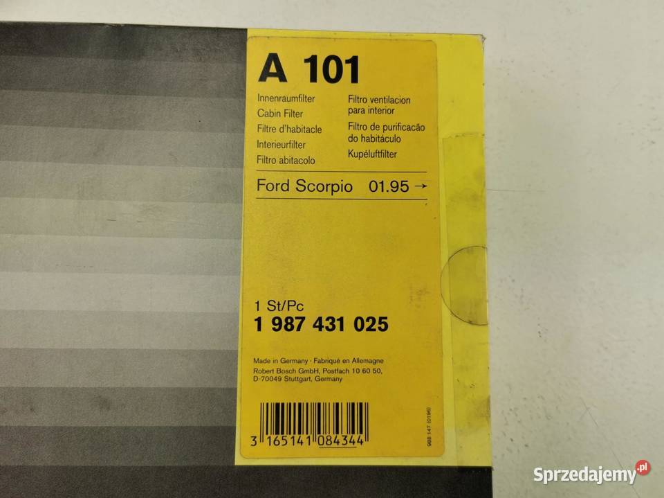 FILTR KABINOWY BOSCH FORD SCORPIO II 19941998 1 osobowe