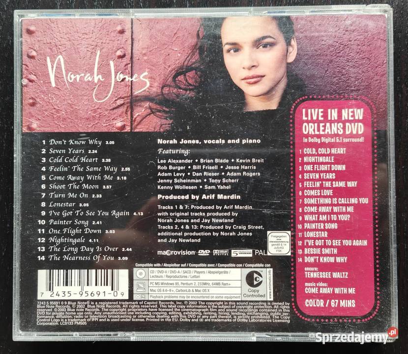 2 CD Jazz Norah Jones Deluxe Edition CD DVD 2002