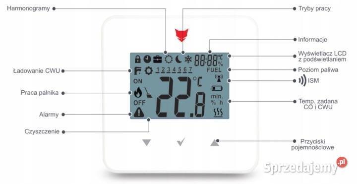 STEROWNIK REGULATOR POKOJOWY BEZPRZEWODOWY ESTER wielkopolskie Damasławek