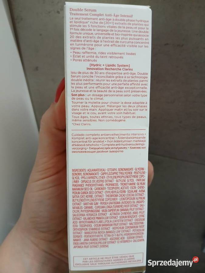 Clarins double serum liftingujące serum do Warszawa sprzedam