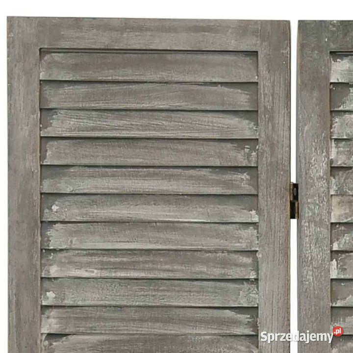 Parawan 4panelowy szary 143x166 lite drewno Warszawa sprzedam