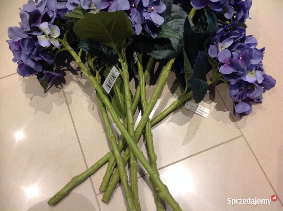 Kwiat Hortensja Sztuczna Cięta 7 lubuskie Nowa Sól sprzedam