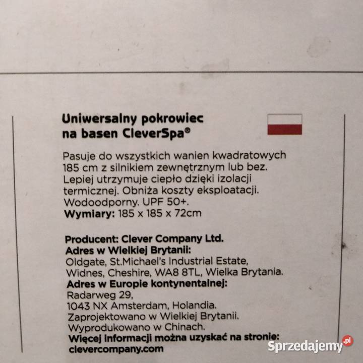 OSŁONA TERMICZNA POKROWIEC NA SPA JACUZZI Wrocław sprzedam