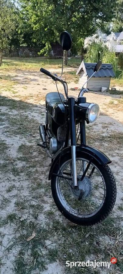 WSK 125 zarejestrowana biała tablica Jędrzejów