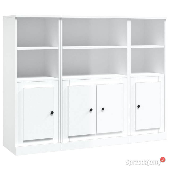 Wysokie szafki 3 białe z połyskiem WM3185305 Pozostałe Warszawa