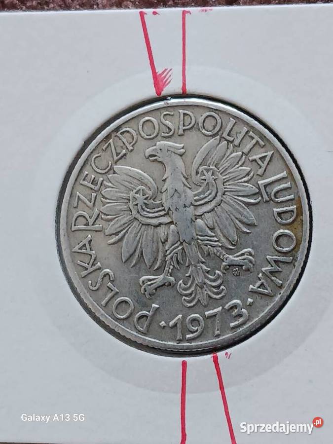 5 Złotych Rybak 1973 r Skrętka 5 wielkopolskie Konin sprzedam