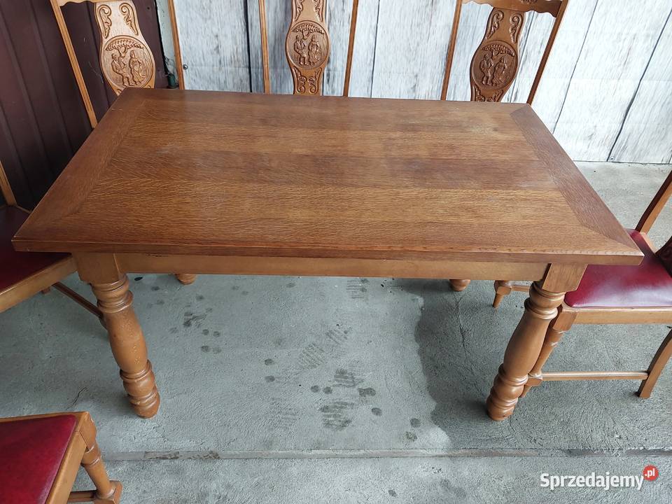 zestaw stylowy stół z krzesłami Byczyna