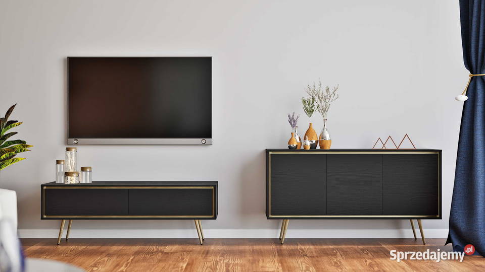 Komoda Tori 150 czarna kaszmir łódzkie