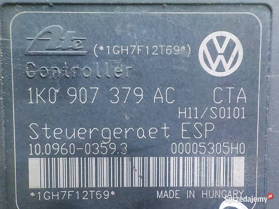 AUDI A3 8P II 18 TFSI 07r pompa ABS 1K0614517AE Suków