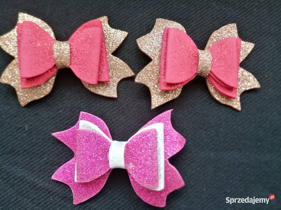 Zapinka do włosów różowa kokardaSpinka Dla kobiet