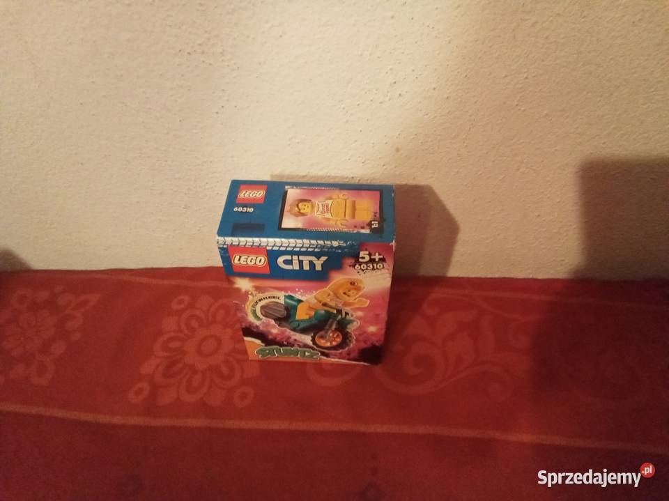 Lego city motocykl kaskaderski ludzik w stroju mazowieckie Warszawa