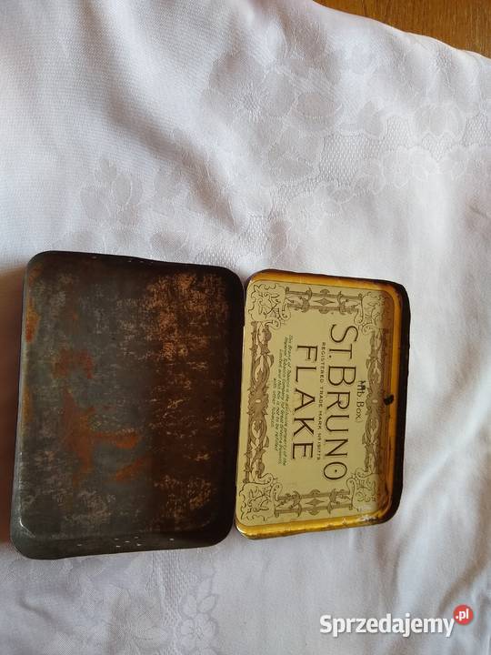 Stare metalowe pudełko cygarach Miłobądz