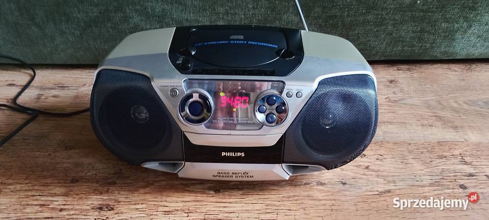 Boombox PHILIPS AZ1310 Kultowe Radio CD Kaseta Wąbrzeźno sprzedam