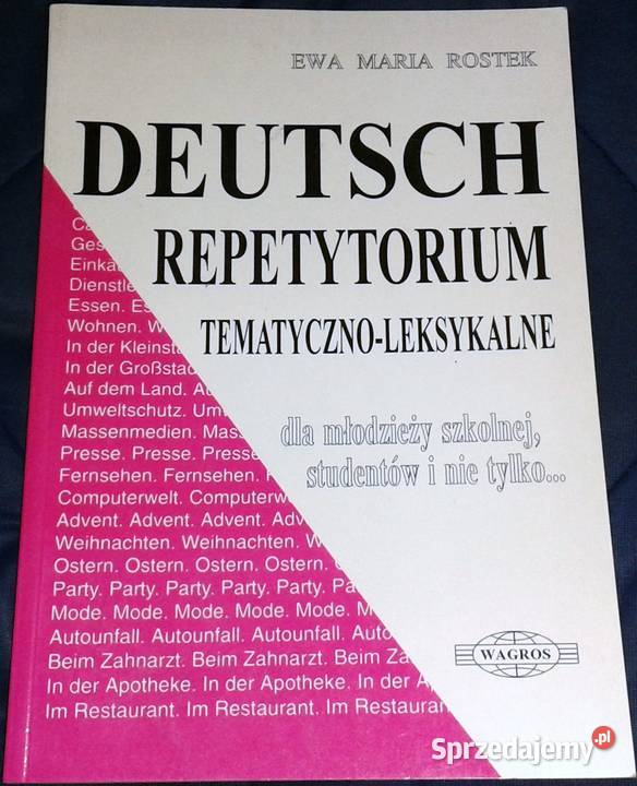 Deutsch Repetytorium tematycznoleksykalne Ewa M Rok wydania 1994 Chełm