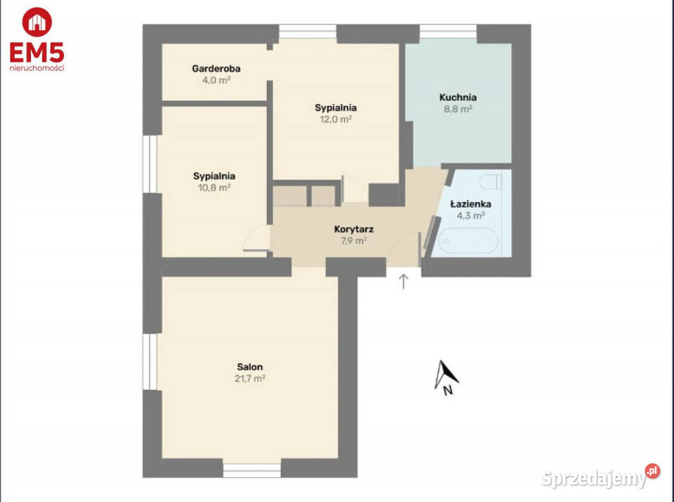 Mieszkanie 6941m2 3 pokoje Białystok Lipowa