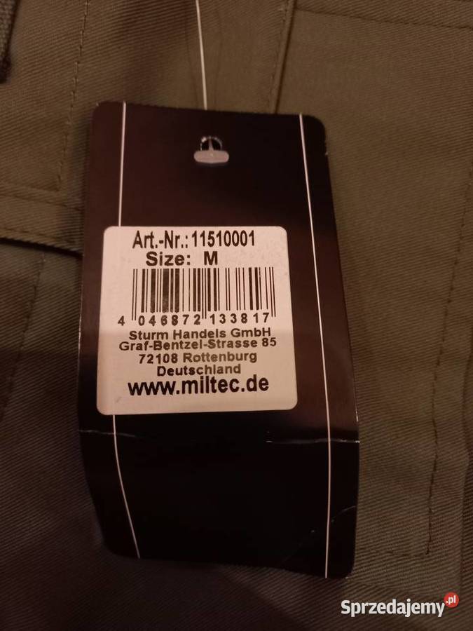 Spodnie MILTEC BDU z odpięciem na zamek Rozmiar M lubelskie Stara Rokitnia