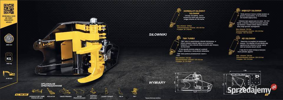 TMK 300 Głowica ścinkowa norzyce do drewna do tak Motoryzacja Konopnica