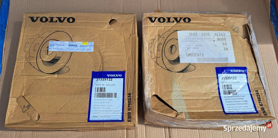 2X TARCZA HAMULCOWA PRZÓD 165 VOLVO C30 S40 II