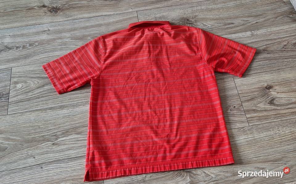 koszulka polo NIKE 152158 czerwona w paski Rozmiar 152 Odzież małopolskie Kraków