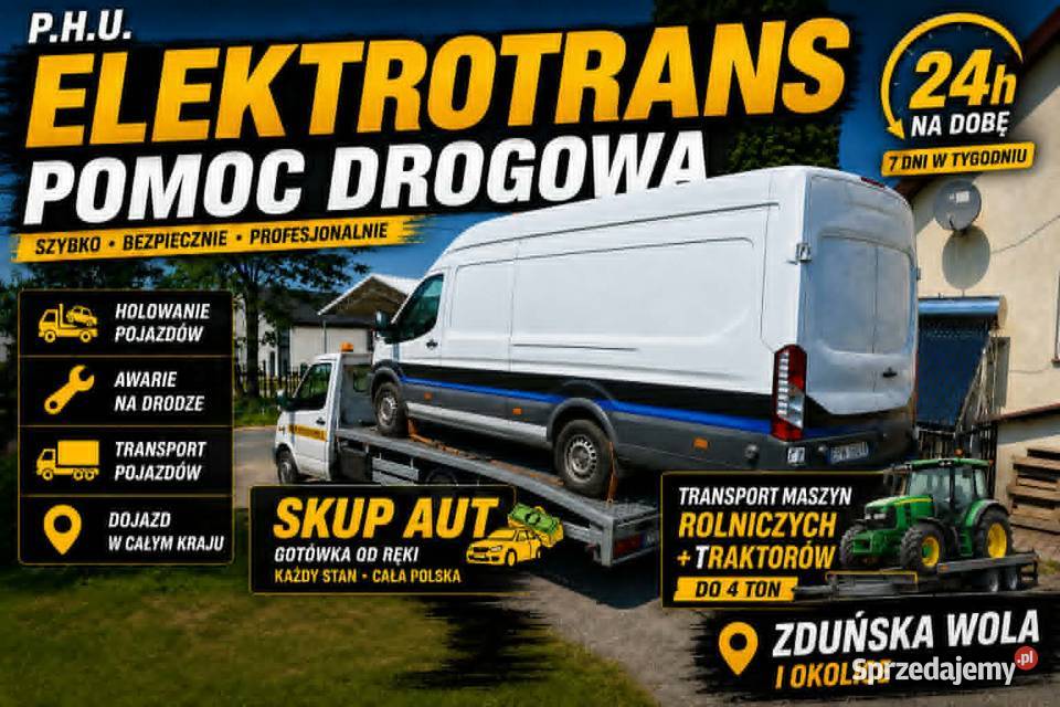 POMOC DROGOWA 24/7 H * Usługi Transportowe Maszyn Rolniczych*Busów.