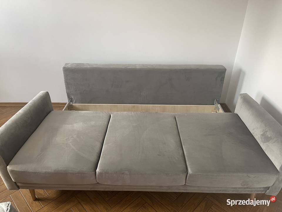 Sofa 3 osobowa rozkładana szary popielaty TULON Sofy i kanapy łódzkie Łódź