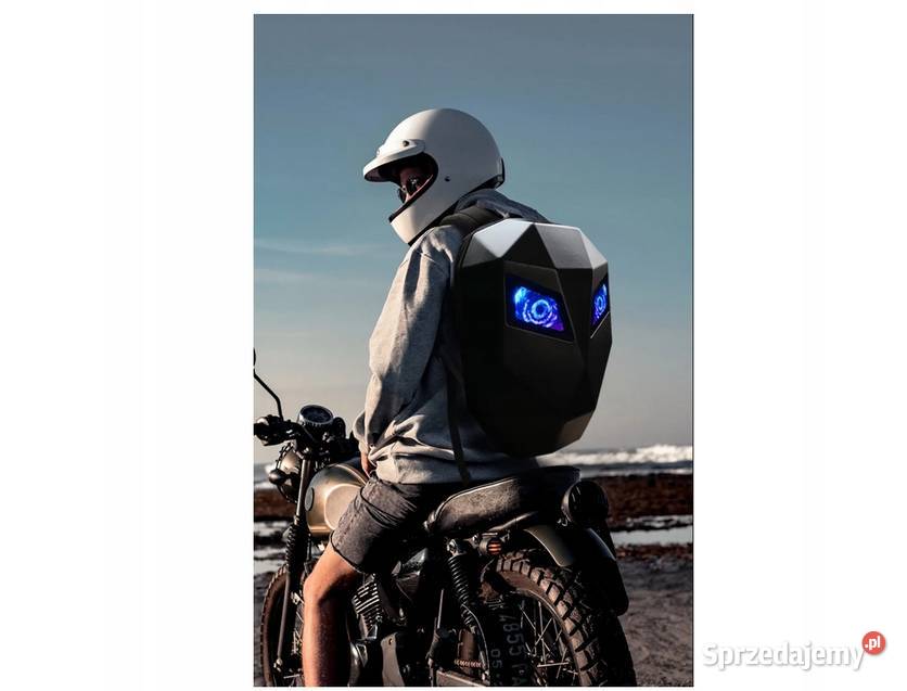 PLECAK MOTOCYKLOWY LED ANIMACJE TWARDY GARB Sosnowiec sprzedam