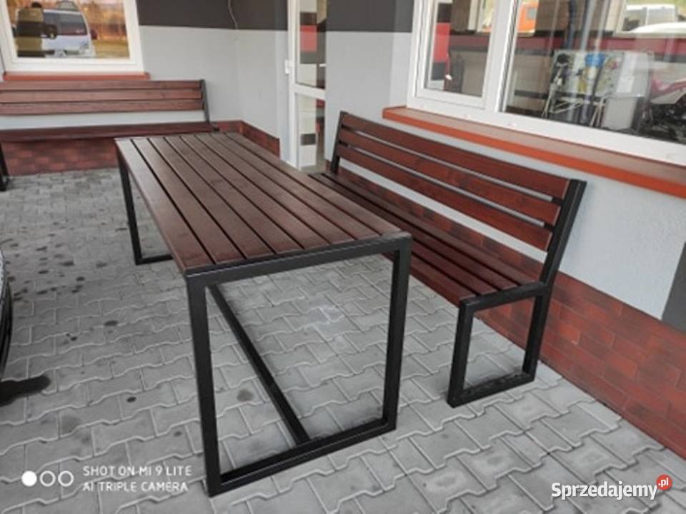 Zestaw ogrodowy meble stalowe nowe komplety do Gdańsk