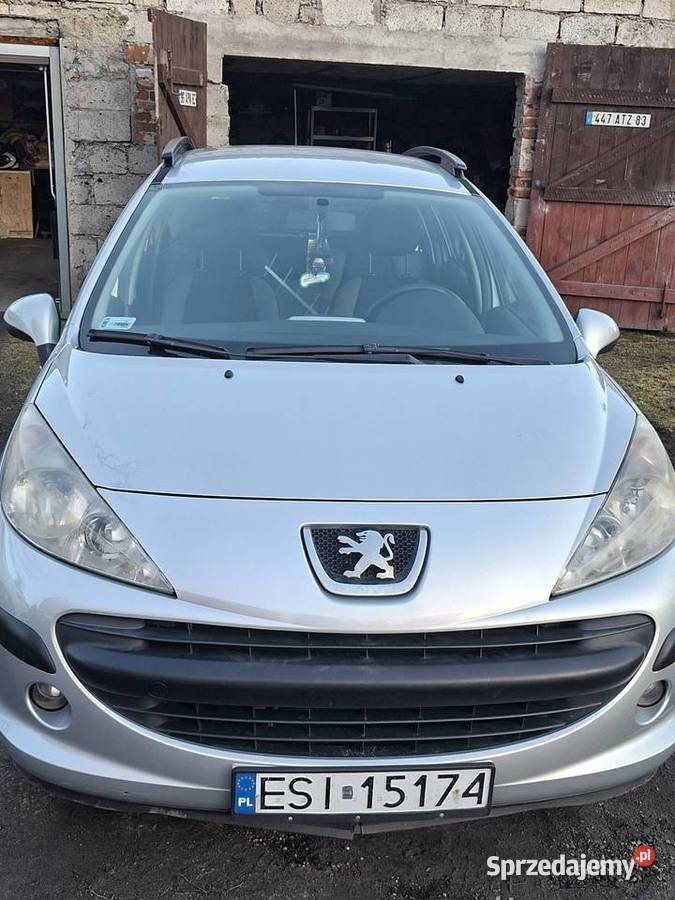 Sprzedam Peugeota 207 16 hdi sw srebrny łódzkie Sieradz