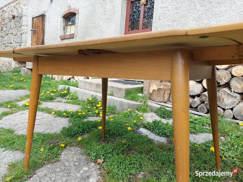 stół rozkładany lata 60te 120216x85 dolnośląskie Jelenia Góra sprzedam