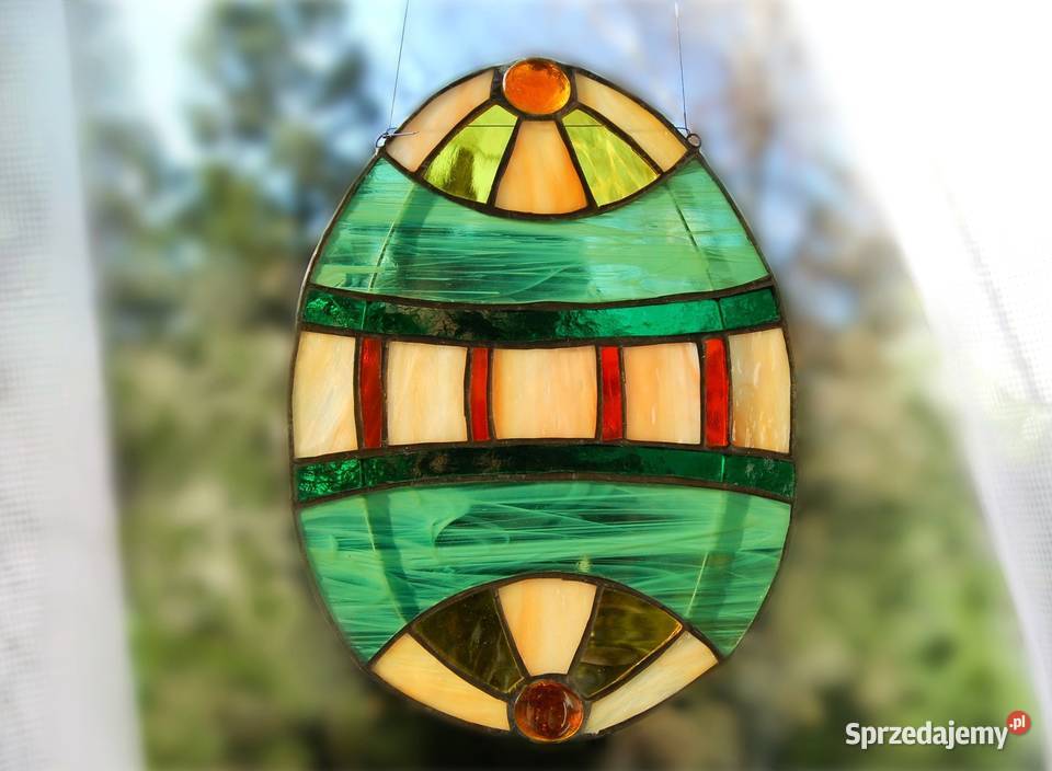 Pisanka wielkanocne jajko Wielkanoc witraż Lublin