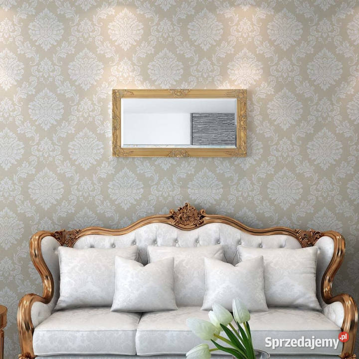 Lustro ścienne w stylu barokowym 100x50 złote