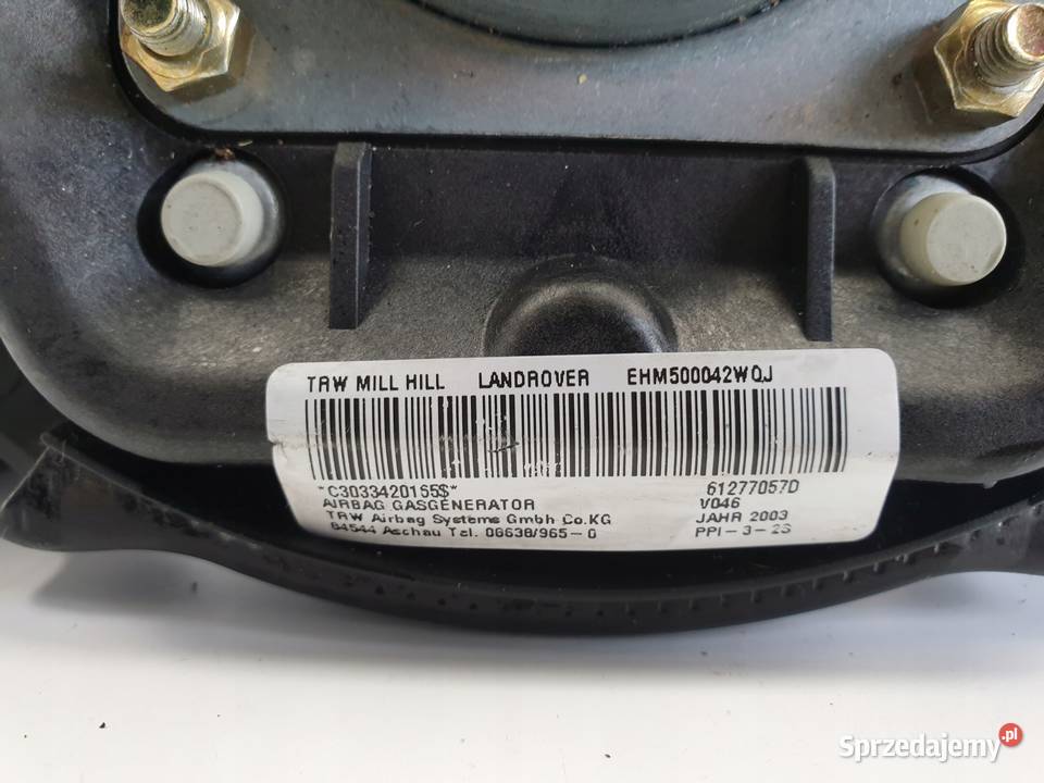 Range Rover III L322 PODUSZKA KIEROWCY AirBag osobowe Rudka