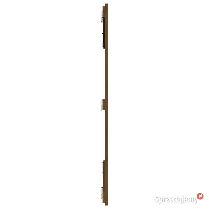 Wezgłowie łóżka miodowy brąz 1595x3x110 drewno