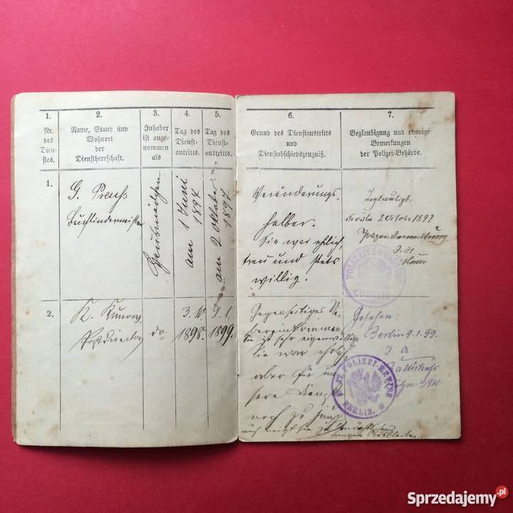 Kelinde Dienstbuch Szczecin