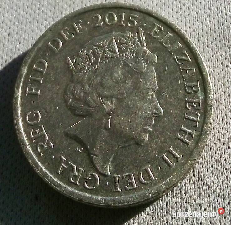 WIELKA BRYTANIA ONE POUND2015 r HERB KRÓLEWSKI 3 sprzedam